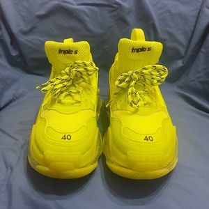 Men’s size 40 Balenciaga’s neon yellow